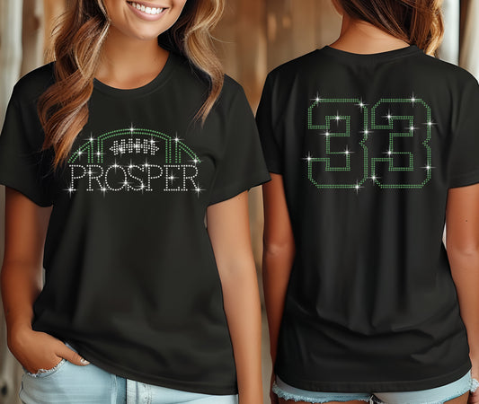 PERSONALIZED RHINESTONE Prosper Football